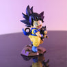 Anime Dragon Ball Q Version Figures Childhood Goku Holding Poole PVC 10cm Collection Model Toys as Decorative Gifts