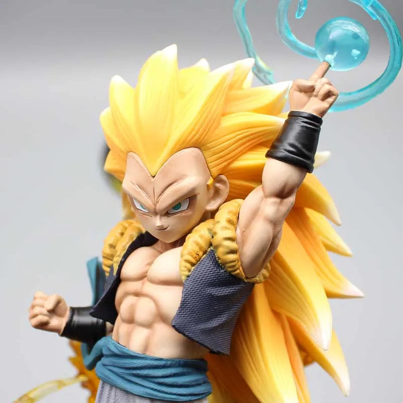 Dragon Ball Z Gotenks Figures Sjj3 Gotenks Anime Figures Super Saiyan Gk Statue Figurine 22cm Pvc Model Doll Collectible Toy Gif