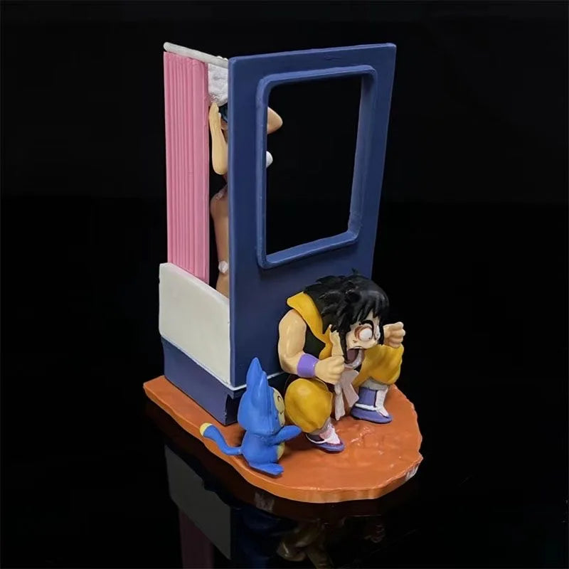 10cm/3.93in Anime Dragon Ball Z Figure Yamcha Bulma Action Figure Collection Figurine Statue Toy Gift