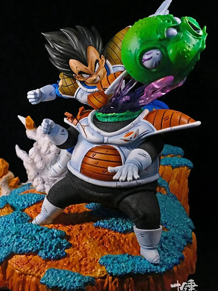 21cm/8.27in Anime Dragon Ball Z Figure Vegeta VS Guldo Figure Ginyu Force Vegeta Figure PVC Collectible Model Toys Gifts