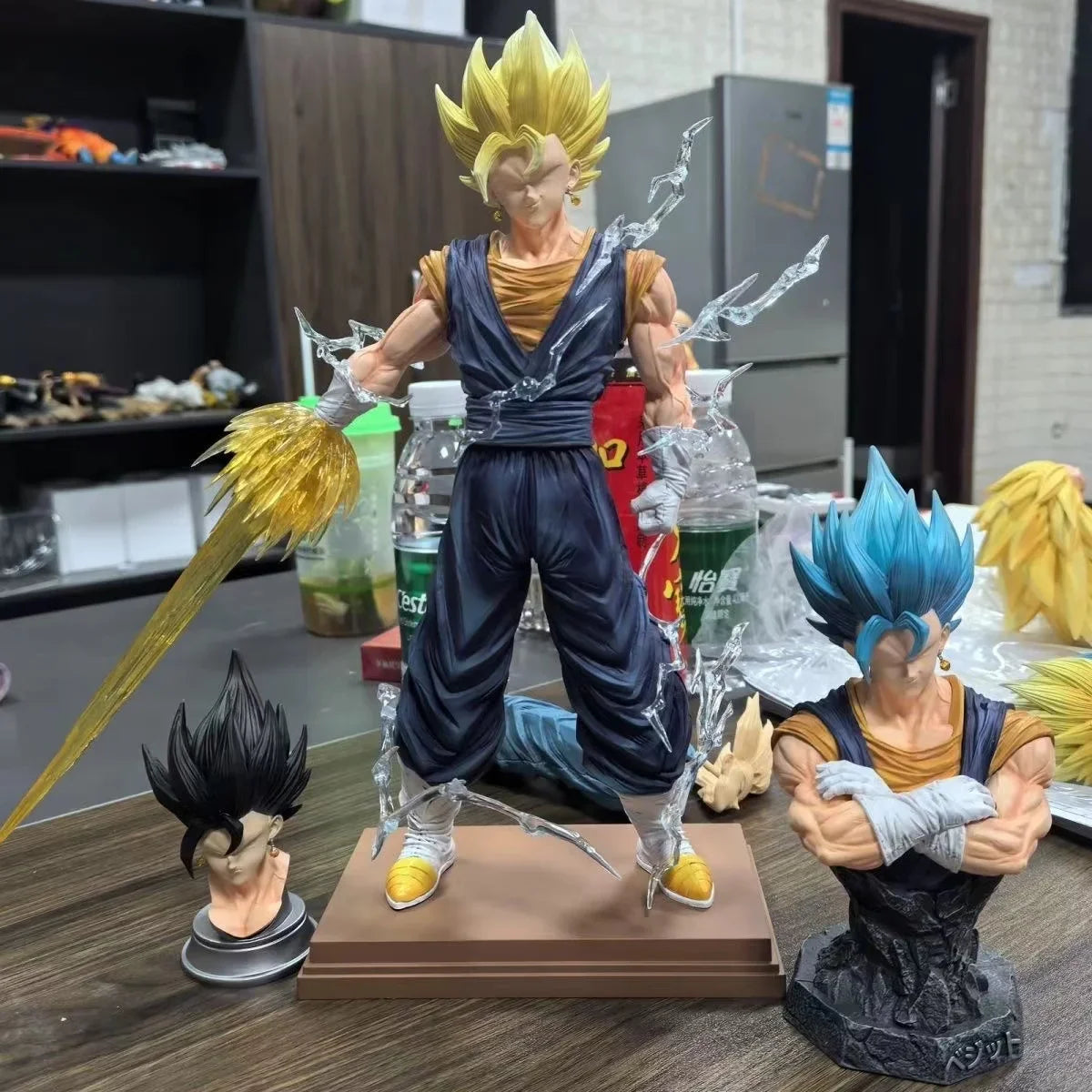 Dragon Ball Vegetto Figure Replace Arms Vegetto Blue Super Saiyan 4 Action Figure Gk Statue Collection Model Toys Gifts