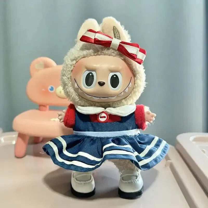 Labubu Blue Red Sailor Moon Outfit Doll Outfit