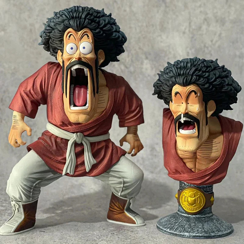 Dragon Ball Z Figure Mr. Satan Hercule 2 Heads 18cm Anime Action Figures Pvc Figurine Collection Model Doll Toys Children Gifts Anime Collectible Model