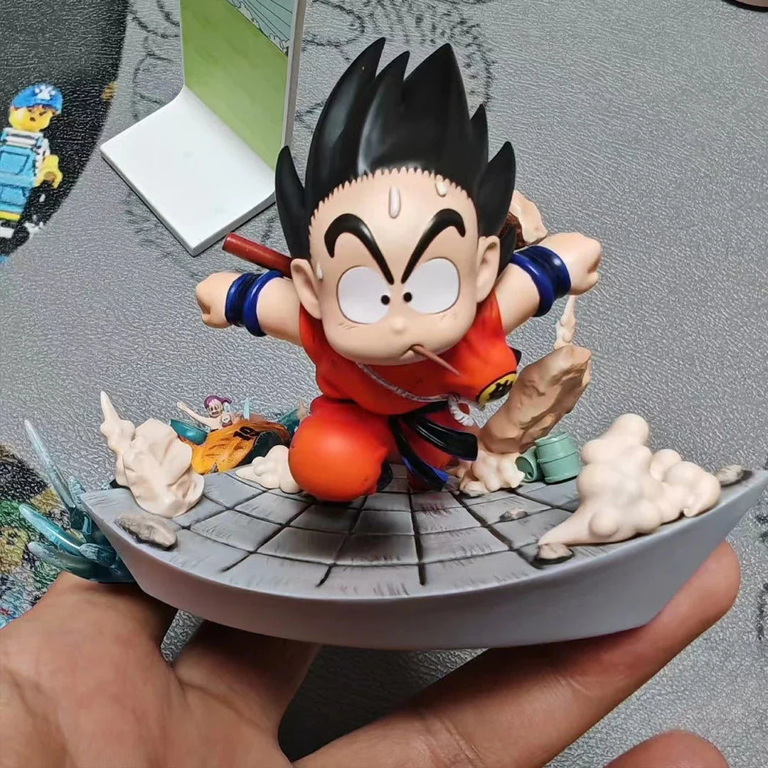 Dragon Ball Anime Kid Goku Figure Son Goku Eat Mouse Pvc Statue Action Figures Collectible Model Toys For Kids Gifts