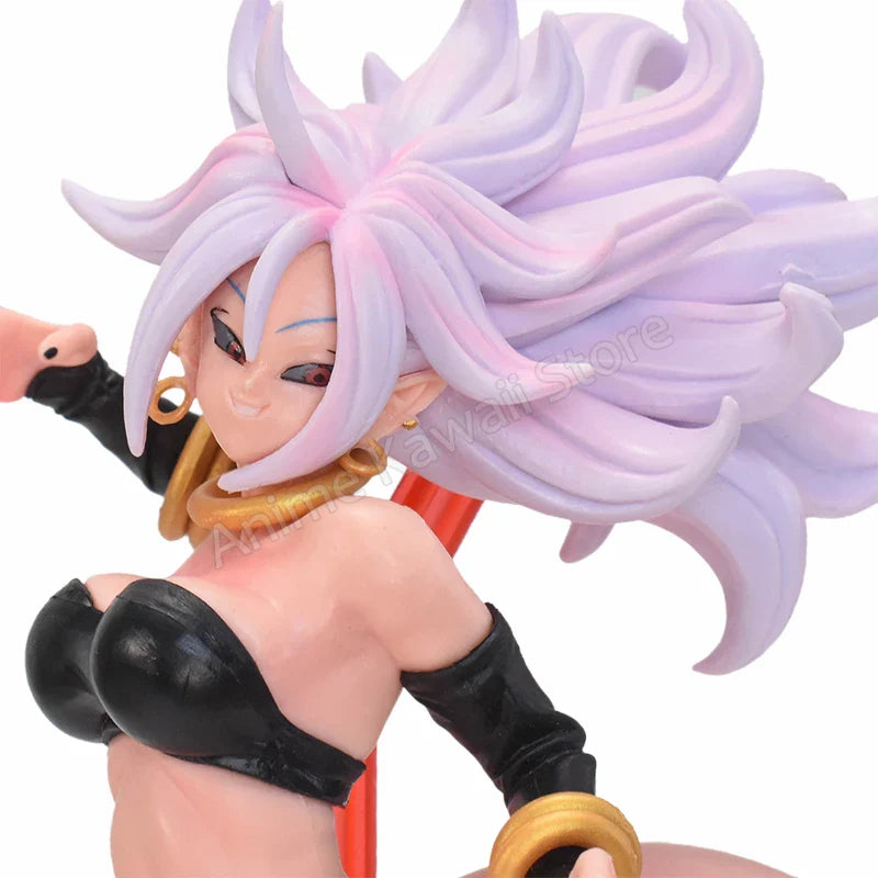 Dragon Ball Z Majin Buu PVC Action Figures Android 21 Transforms Sinister Female Buu Figurine Anime Collectible Model Toys