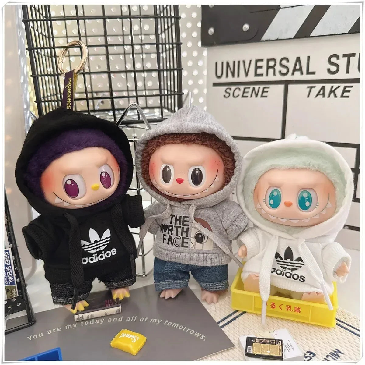 Labubu Loungewear Hoodie & Pants Set Doll Outfit