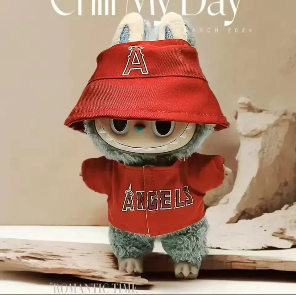 Labubu Chic Matching Hat & Top Set Doll Outfit