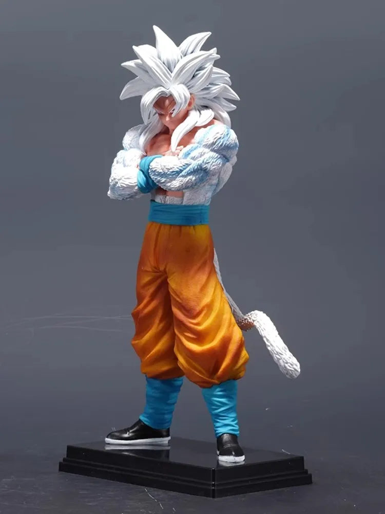 Dragon Ball Son Goku Anime Figure Super Saiyan 5 GK Statue PVC Double Headed Action Doll Model Collection Toys Birthday Gifts