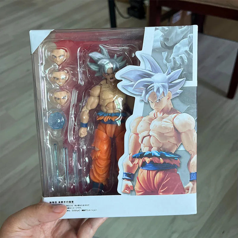 Dragon Ball Z Super Figure White Haired Son Goku Action Figure DragonBall Migatte No Goku GBZ Collection Doll Birthday Gift