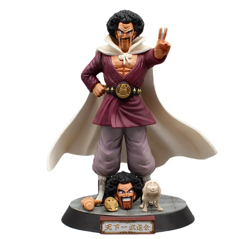 23cm Dragon Ball Z Mister Satan Figure Hercule Ring Name Mark PVC Action Figures GK Statue Collection Model Toys Gifts Dragon Ball Figure A