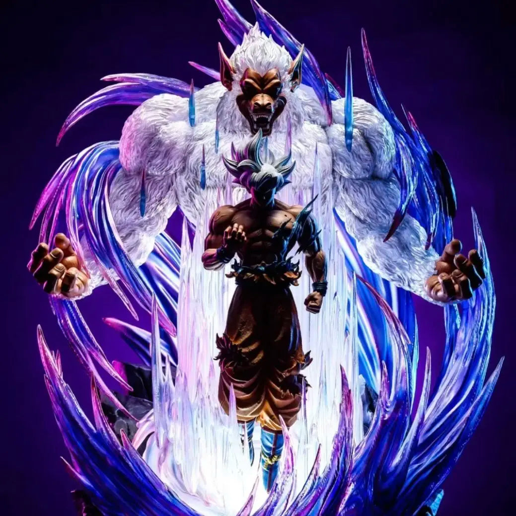 31cm Dragon Ball Great Ape King Son Goku Ultra Huge And Domineering Figurine Statue Model Game Combat Posture Ornament Action