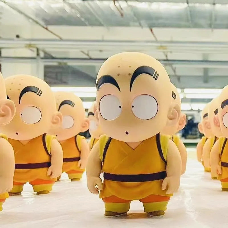 11-13cm Anime Dragon Ball Z Childhood Goku and Krillin PVC Classic Scene Action Figures Collectible Model Toys Gifts