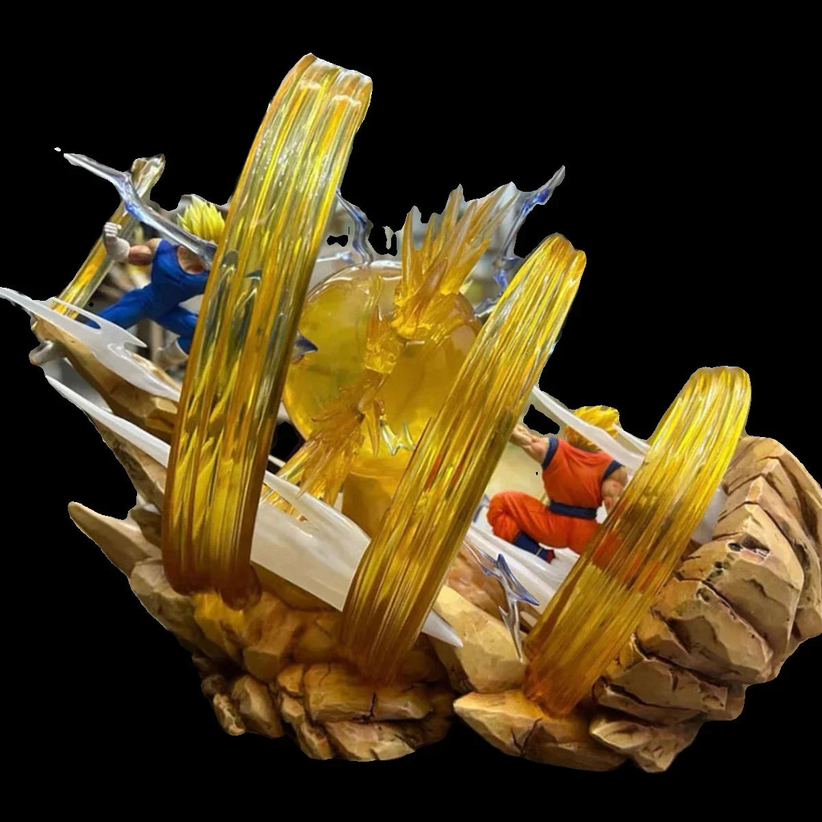 Dragon Ball Figure Goku Vs Vegeta Sky Top Wcf Figure Anime Gk Pvc Goku Battle Vegeta Anime Action Figurine Model Doll Toys Gift