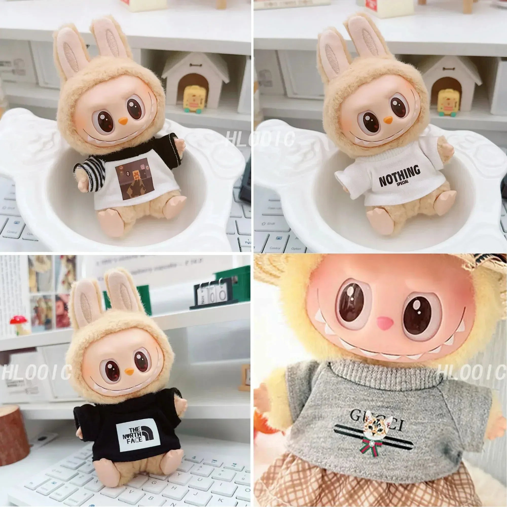 Labubu Tee Time Stylish Tops Doll Outfit