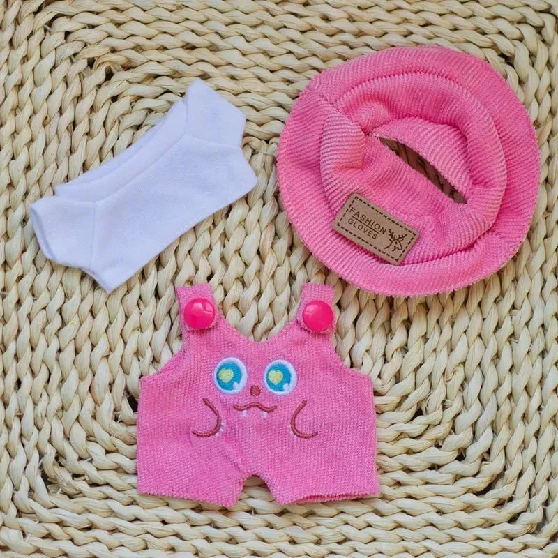 Labubu Layer Up 3-in-1 Outfit Set Pink Doll Outfit