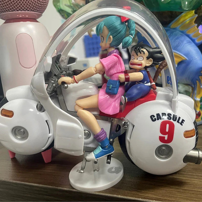 18cm SHF Dragon Ball Figures Bulma's Motorcycle Hoipoi Capsule No. 9 Action Figure PVC Collection Bulma Goku Figurine Model Toys