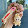 Princess Perch Labubu 3D Keychain Beige 3D Keychain