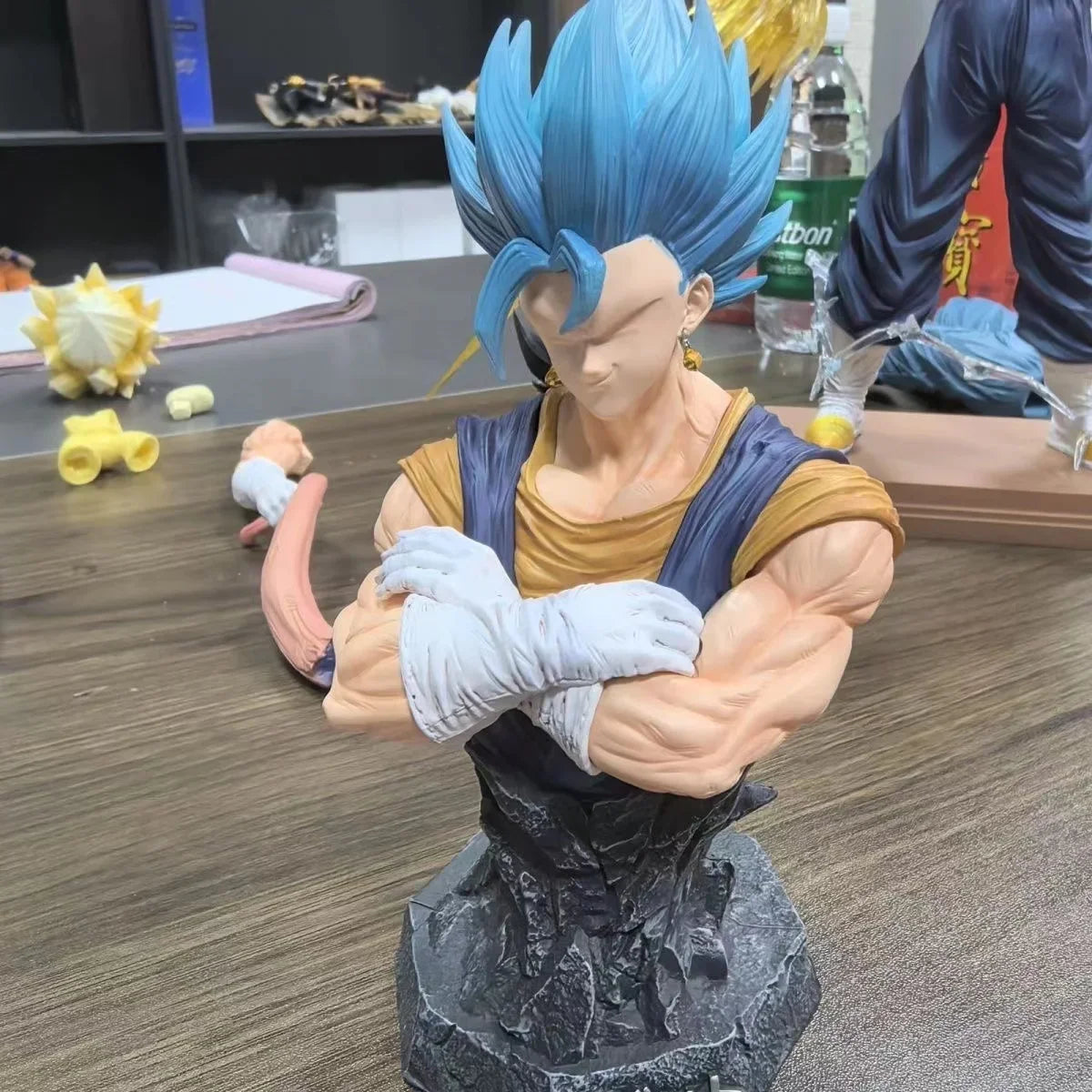 Dragon Ball Vegetto Figure Replace Arms Vegetto Blue Super Saiyan 4 Action Figure Gk Statue Collection Model Toys Gifts