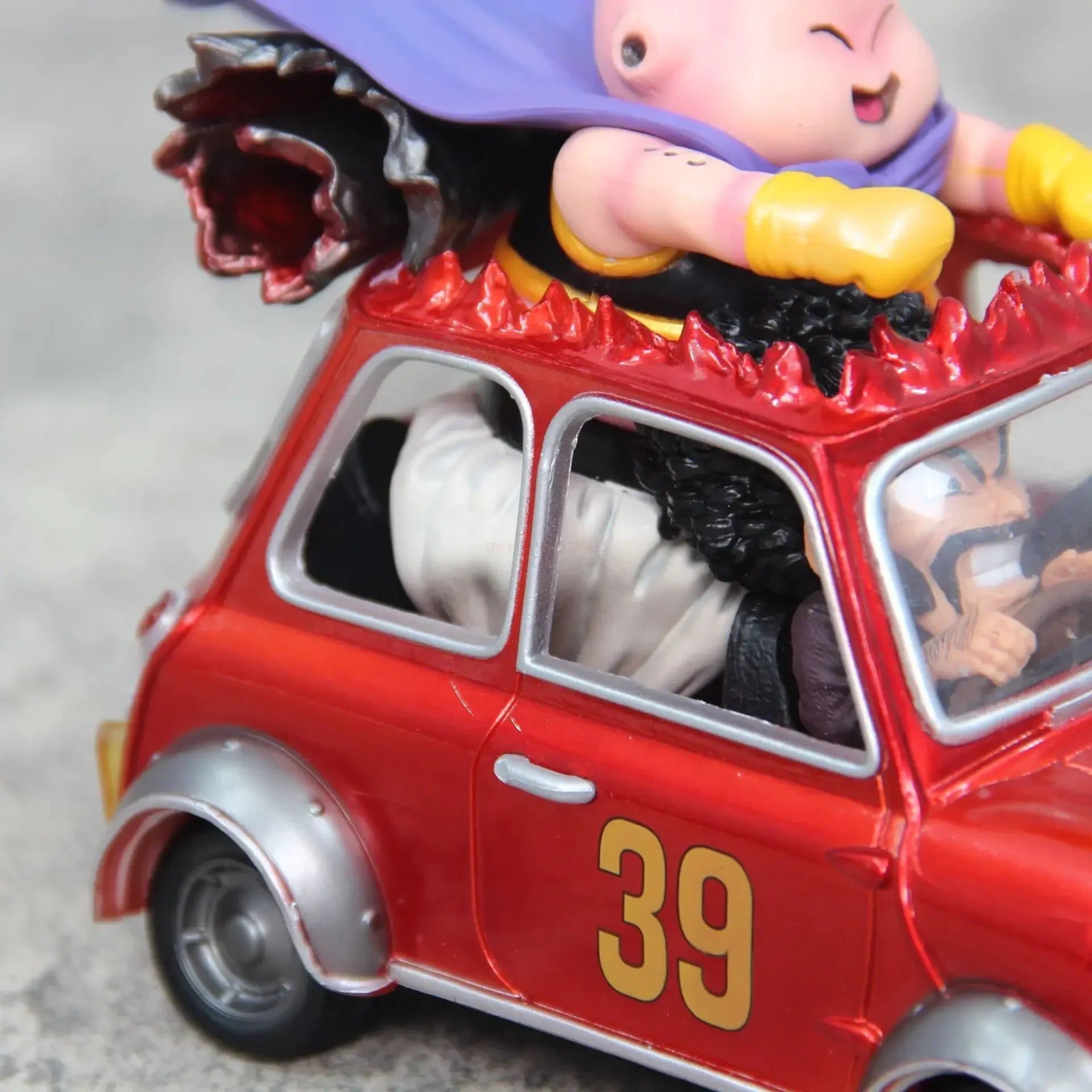 14cm Dragon Ball Z Fat Buu Anime Figures Majin Buu Figurine Mr. Satan Drive Car Pvc Statue Collectible Model Decoration Gift Toy