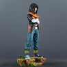 29cm Dragon Ball Z Anime Black Pearl Android 17 Action Figures Pvc Model Statue Collection Decoration Toys Gift Ornaments Doll