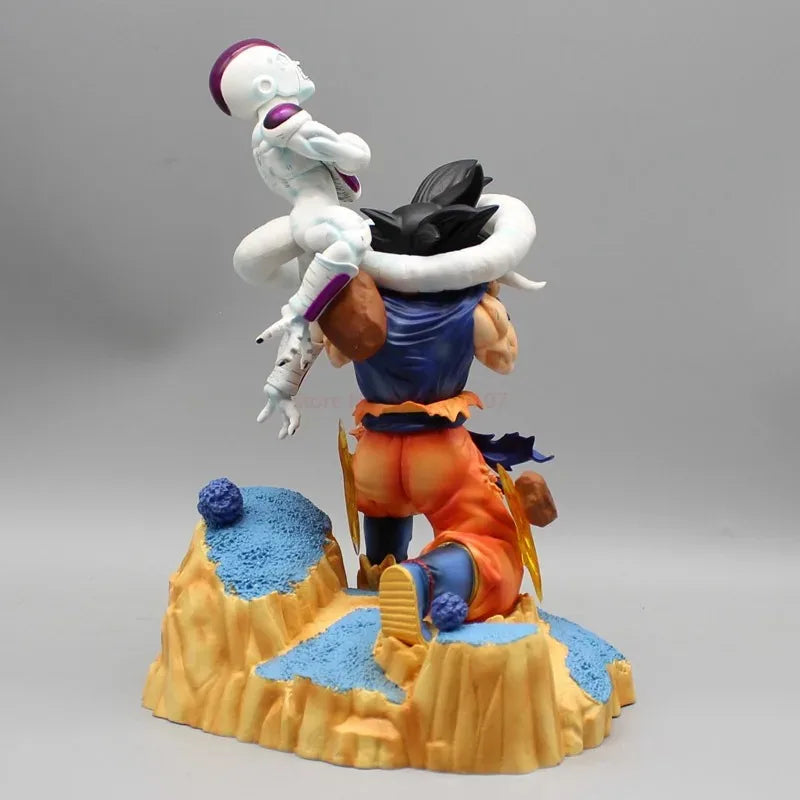 25cm/9.8in Anime Dragon Ball Z Goku vs Frieza Figure Freezer Action Figure Collection Model Toy Gift