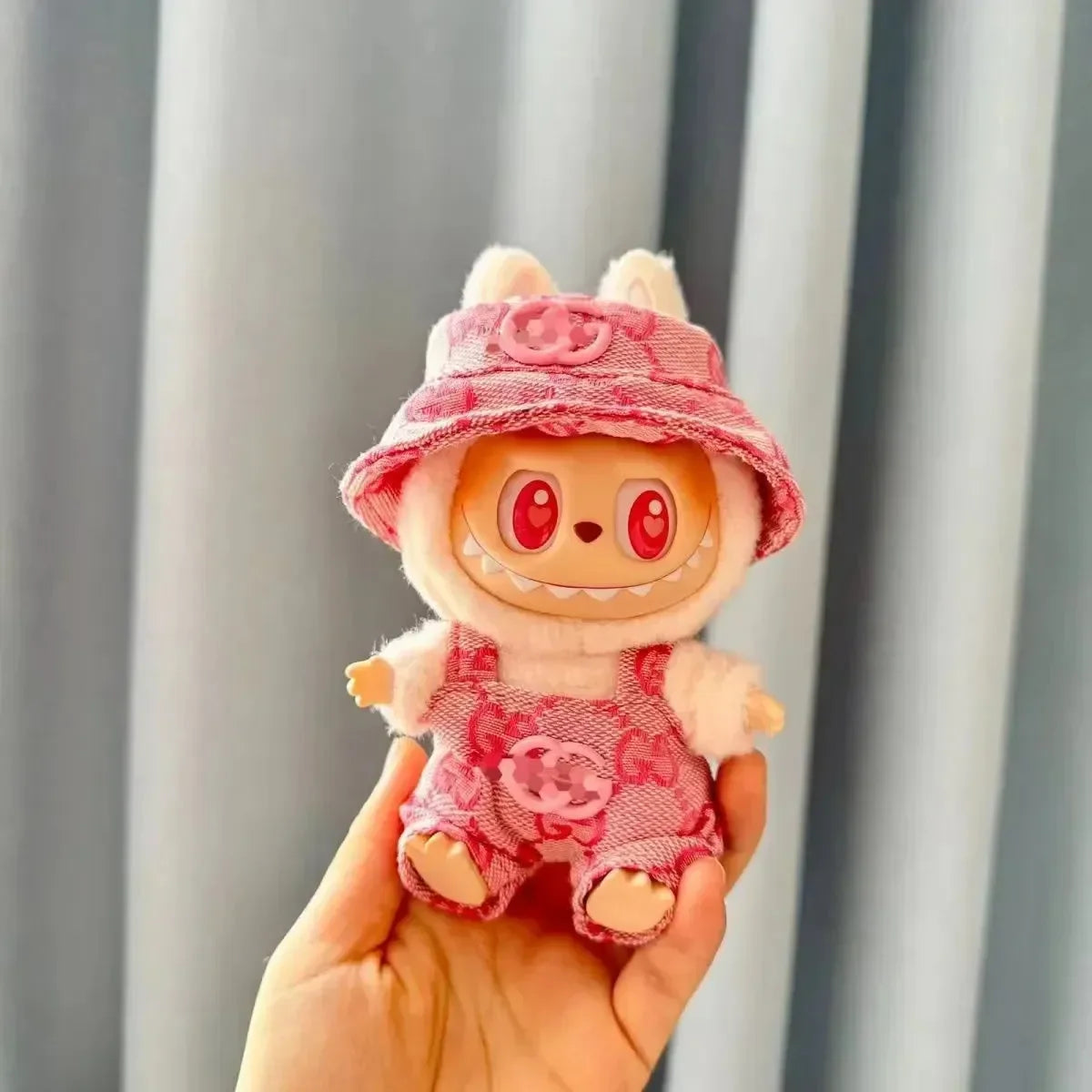 GG Labubu Luxe Clothing Outfit Pink Doll Outfit