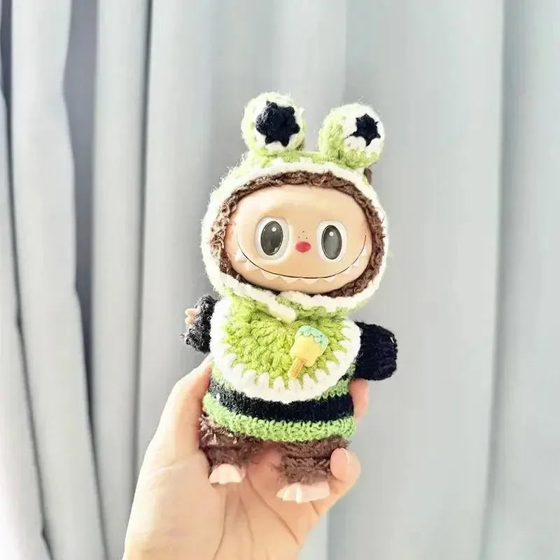 Handmade Labubu Crochet Animal Outfits Doll Outfit