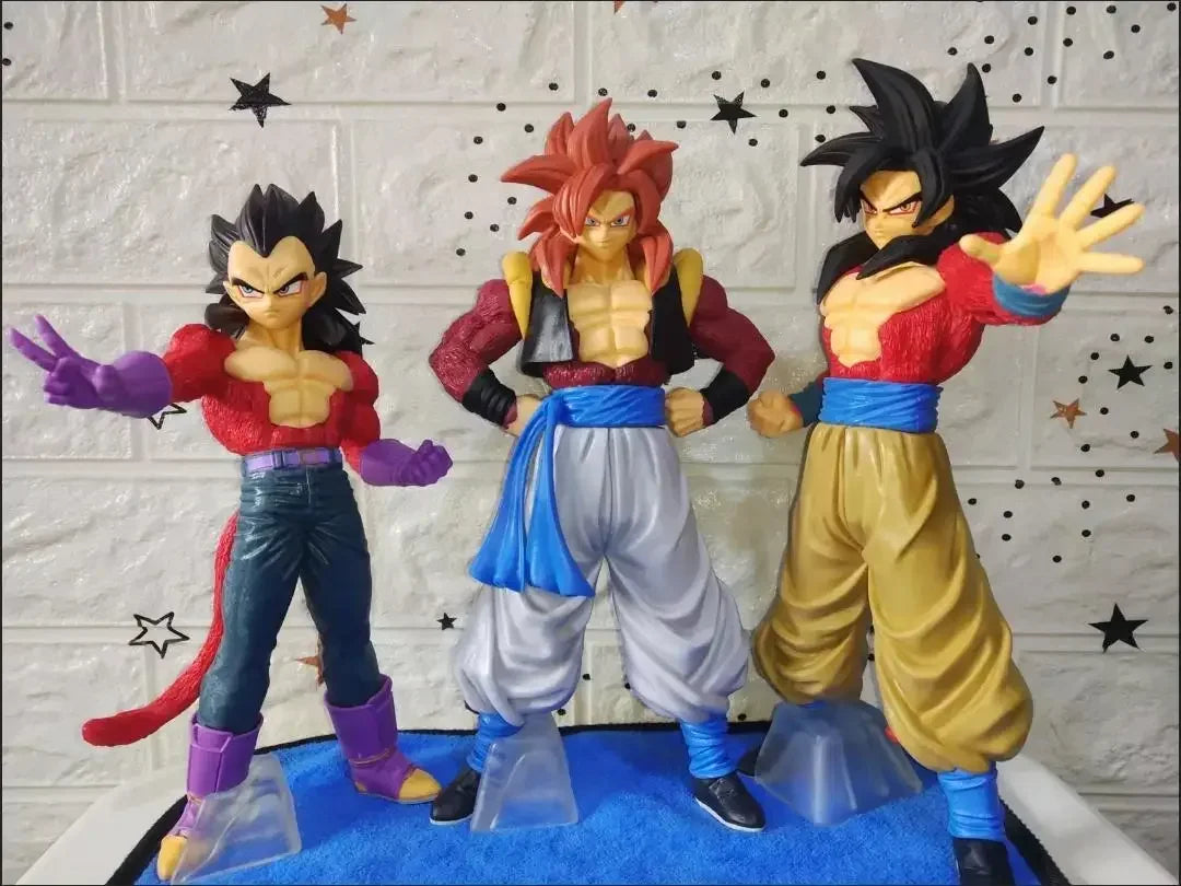 Dragon Ball Super Saiyan 4 Goku Vegeta Gogeta Ssj4 Pvc Statue Action Figures Anime Figure Model Dolls Collection Kids Toys Gifts dragon ball ssj4 figure