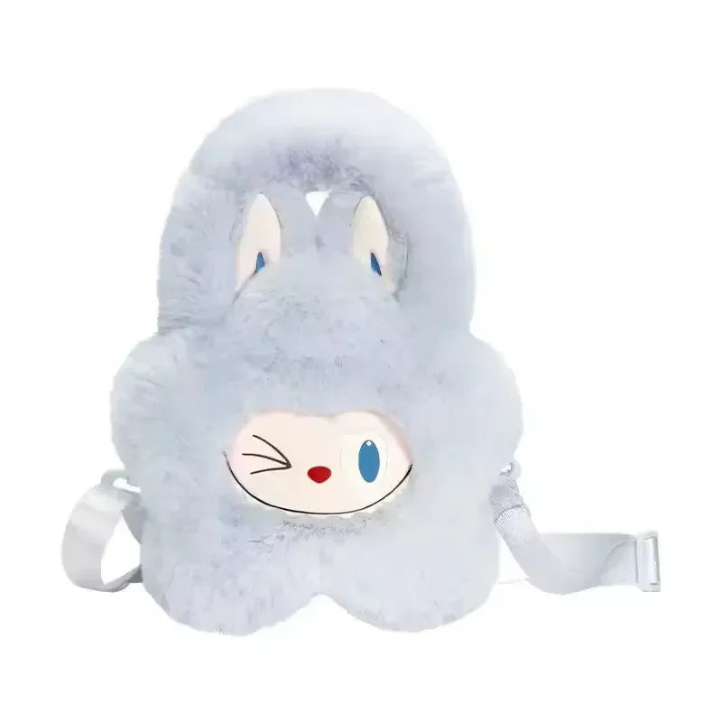 Monsters Labuboo Classic Series Tote Bag Blue Plush Bag