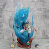 28CM Dragon Ball Animation Figure Ls Gogeta Kubei Fusion Super Saiyan Three-Headed Sculpture Luminous Model Statue Ornament Gift Dragon Ball Action Figure