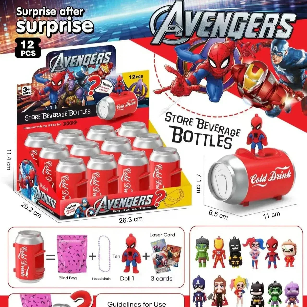 Mix Mania Blind Can Boxes (Set of 12) Red Action Figure