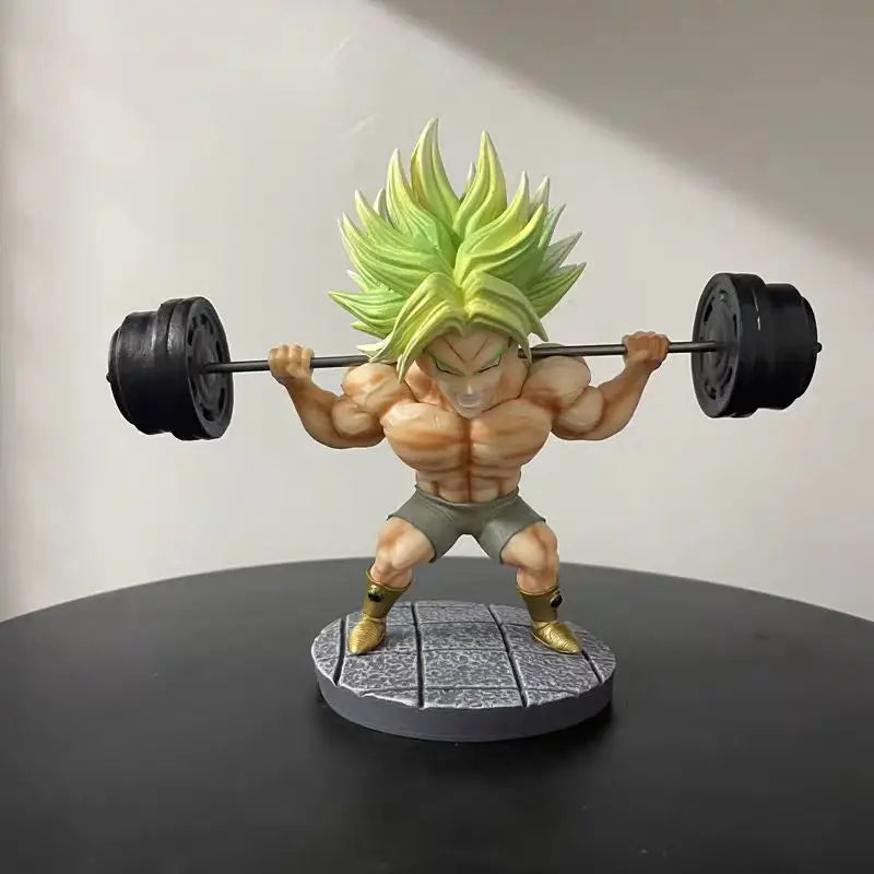 16cm/6.2inch Dragon Ball Anime Figure Fitness Broly Action Figurine Statue Model Statue Collection Decoration Toys Birthday Gift Broly
