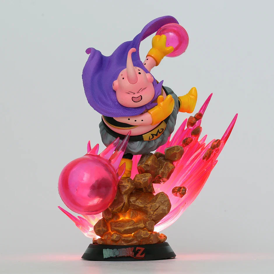 Dragon Ball Z Fat Buu 21cm Anime Figure Majin Buu With Light GK Figurine PVC Statue Model Doll Collectible Desk Decora Toy Gifts