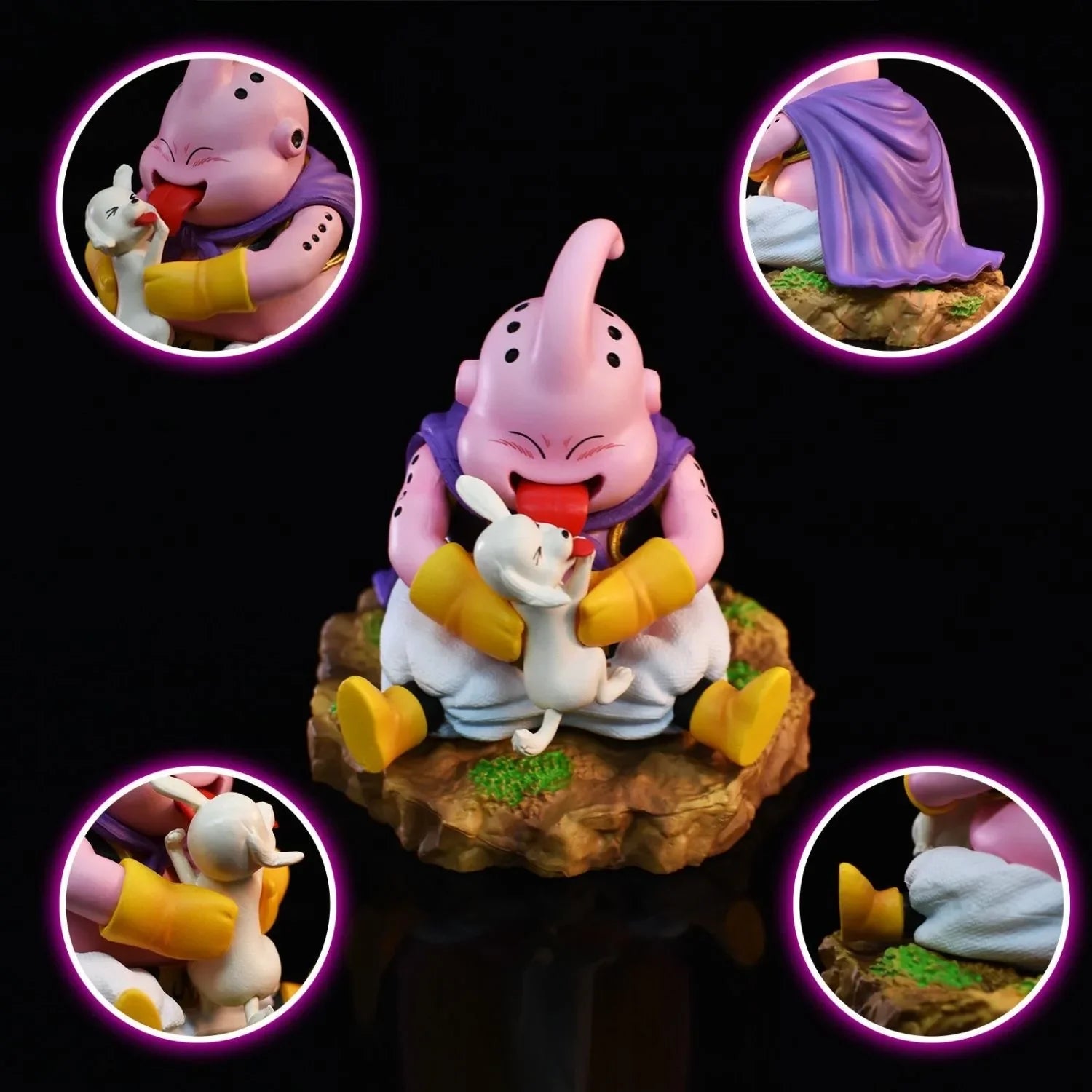 8.5cm Dragon Ball Majin Buu Anime Figures Q Version Figurine Pvc Statue Gk Model Toys Collectible Decoration Desktop Gifts