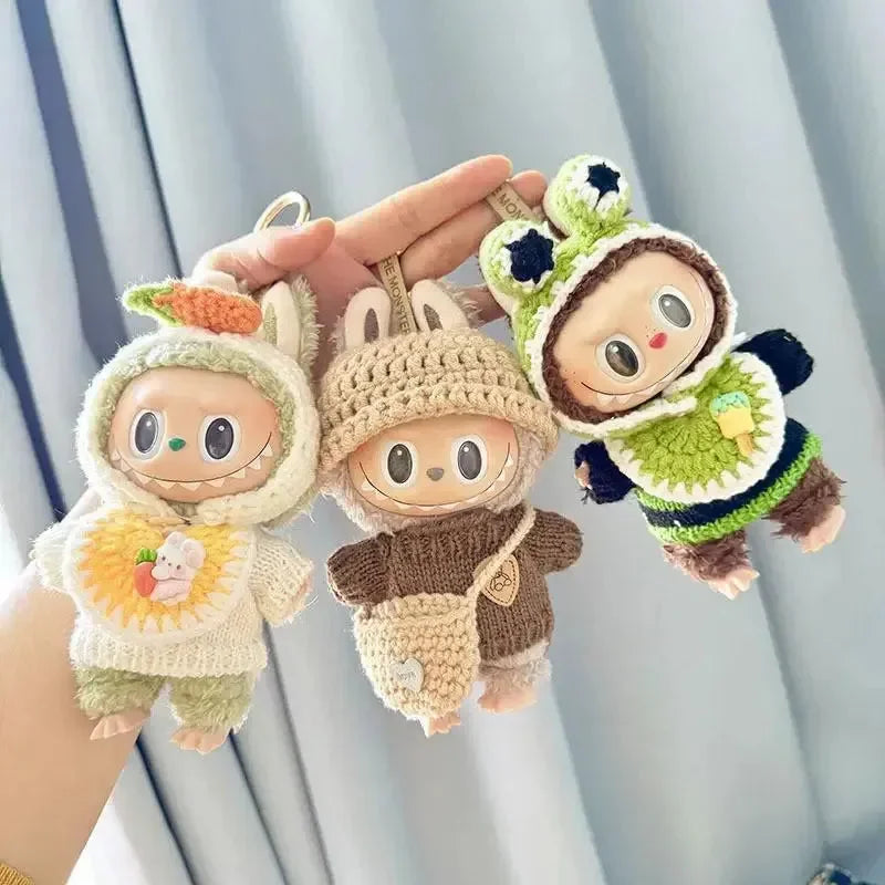 Handmade Labubu Crochet Animal Outfits Doll Outfit