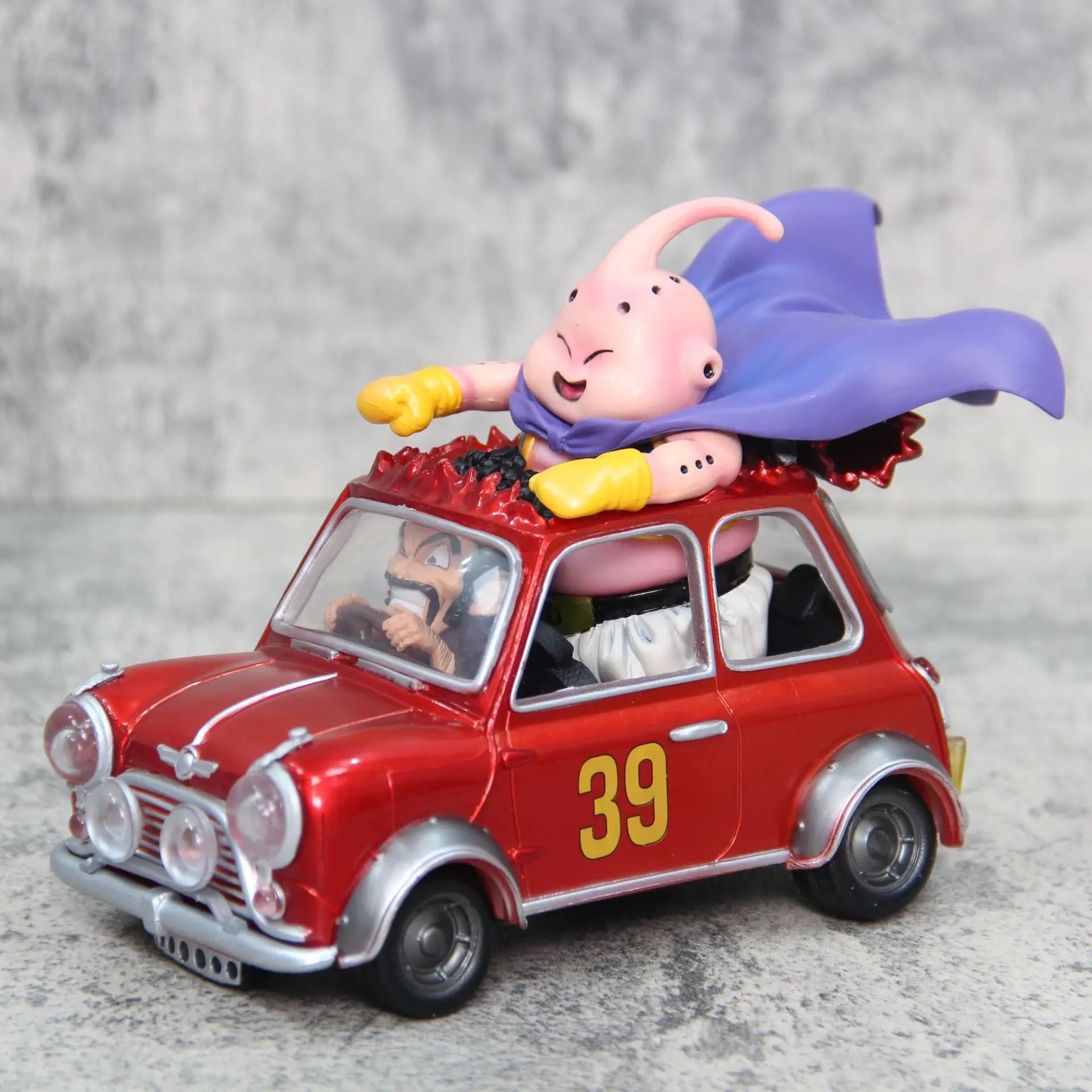 14cm Dragon Ball Z Fat Buu Anime Figures Majin Buu Figurine Mr. Satan Drive Car Pvc Statue Collectible Model Decoration Gift Toy