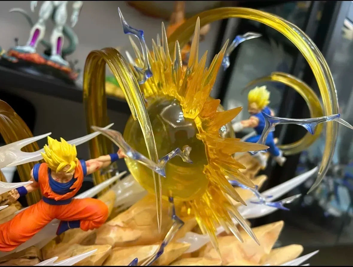 18cm Dragon Ball Figure Goku Vs Vegeta Figure Sky Top Wcf Goku Vs Vegeta Anime Figure Goku Vegeta Action Figurine Pvc Model Gift