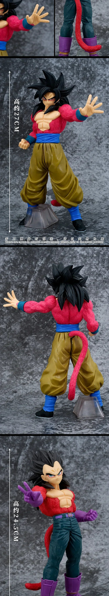 Dragon Ball Super Saiyan 4 Goku Vegeta Gogeta Ssj4 Pvc Statue Action Figures Anime Figure Model Dolls Collection Kids Toys Gifts dragon ball ssj4 figure