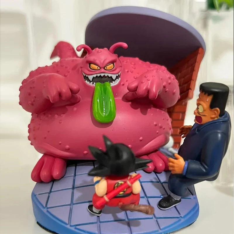 7.5cmcm/2.95in Anime Dragon Ball Z Figure Goku Vs Fat Dragon Figurine Action Figure Collection Figurine Statue Model Toy Gift.