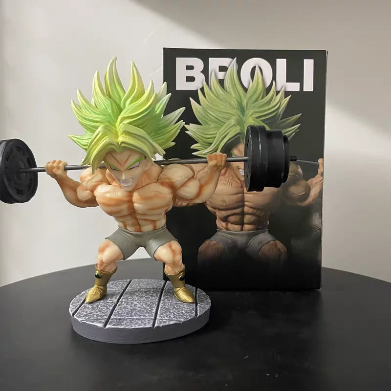 16cm/6.2inch Dragon Ball Anime Figure Fitness Broly Action Figurine Statue Model Statue Collection Decoration Toys Birthday Gift