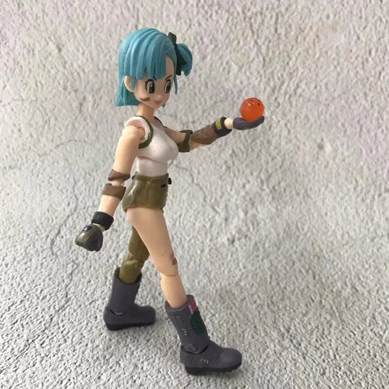 18cm SHF Dragon Ball Figures Bulma's Motorcycle Hoipoi Capsule No. 9 Action Figure PVC Collection Bulma Goku Figurine Model Toys