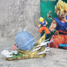 21cm Dragon Ball Z Buu vs Goku Model Super Saiyan Genki Bomb Action Figure Model Pvc Statue Doll Collection Model Toys Gift Dragon Ball Action Figure