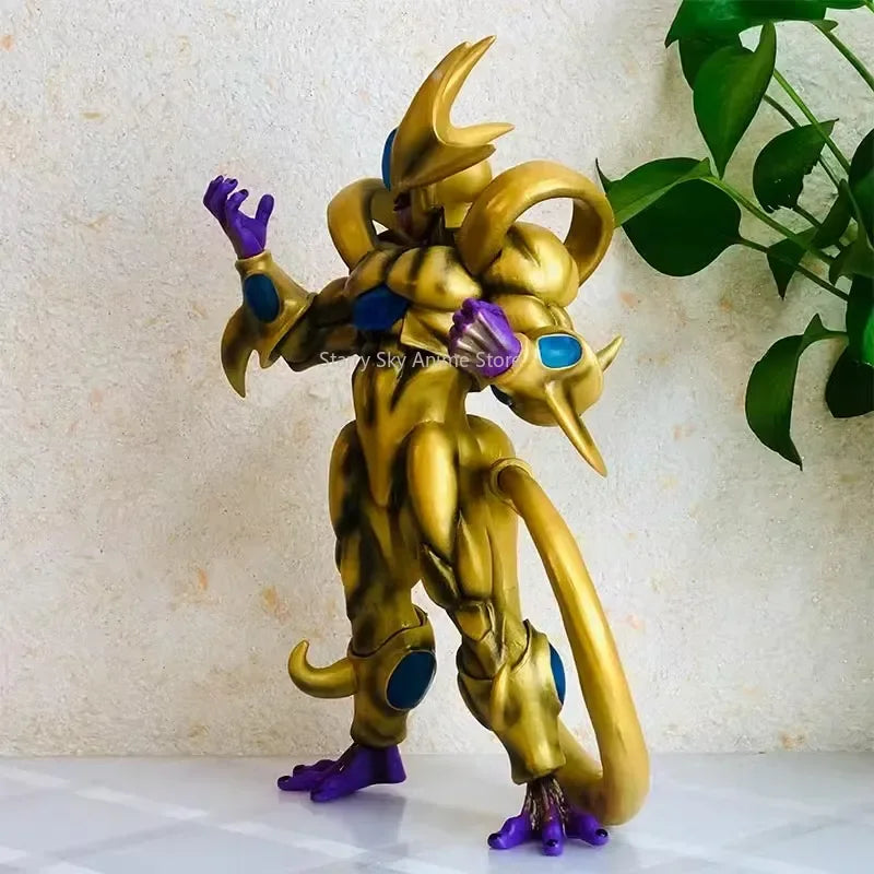 33cm Dragon Ball Z Anime Figures Gk Cooler Figurine Golden Coora Statue Pvc Action Figure Collectible Model Decoration Toys Gift
