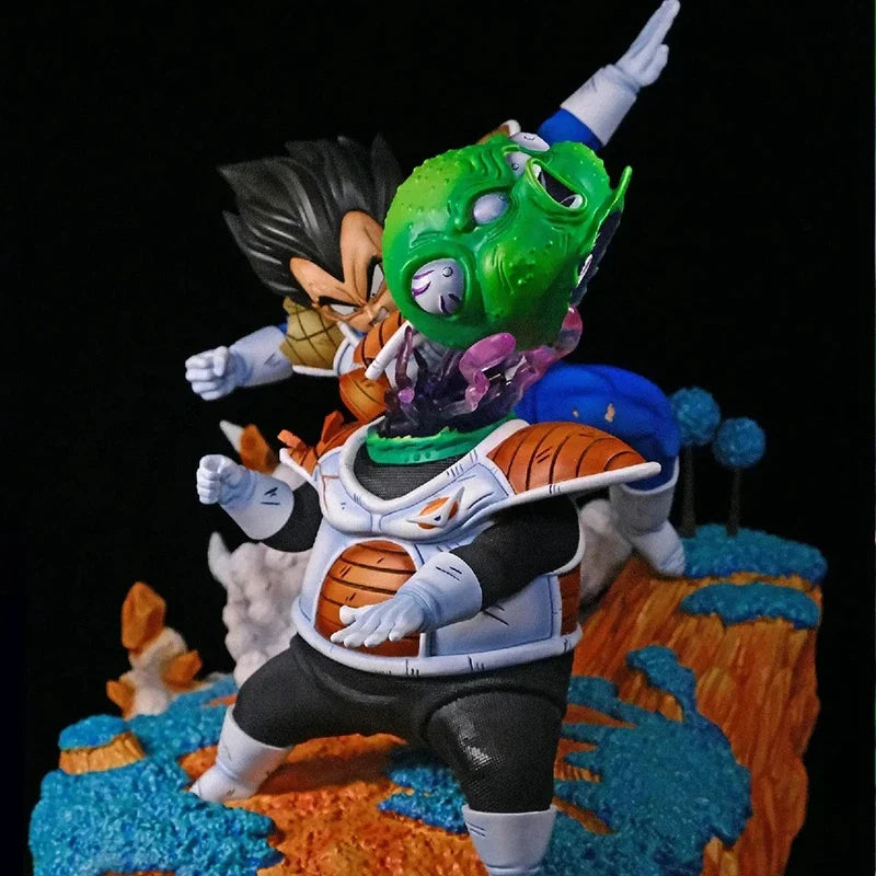 21cm/8.27in Anime Dragon Ball Z Figure Vegeta VS Guldo Figure Ginyu Force Vegeta Figure PVC Collectible Model Toys Gifts