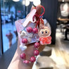 Laboobu Sitting Pretty Charms Keychain Orange 3D Keychain