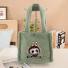 Laboobu Travel Comfort Shoulder Bag Green Plush Bag