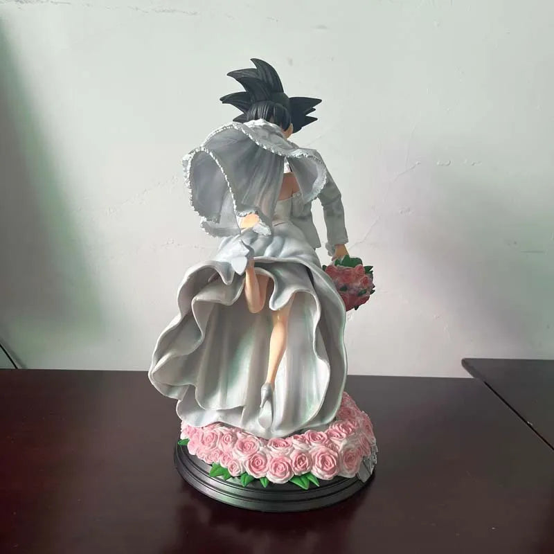 Dragon Ball Z Son Goku Figure Chichi Wedding Version 31CM PVC Figurine Model Toys Statue Collection Ornament Couple Wedding Gift