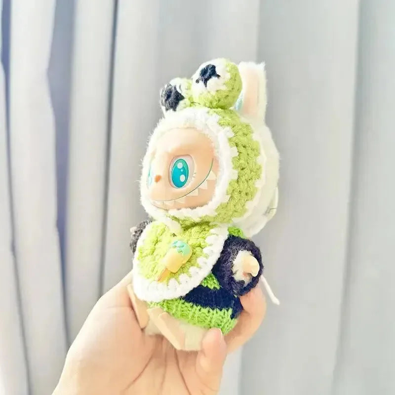 Handmade Labubu Crochet Animal Outfits Doll Outfit