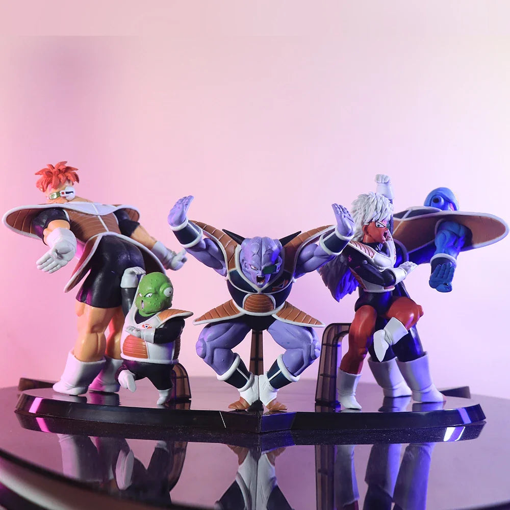 5pcs/Set Dragon Ball Z Ginyu Force Figure Anime Figurine Jeice Guldo Recoom Burter Action Figure Pvc Statue DBZ Fgure Model Toy. WHITE