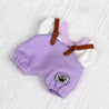 Labubu Adventure Suspenders & Specs Purple Doll Outfit
